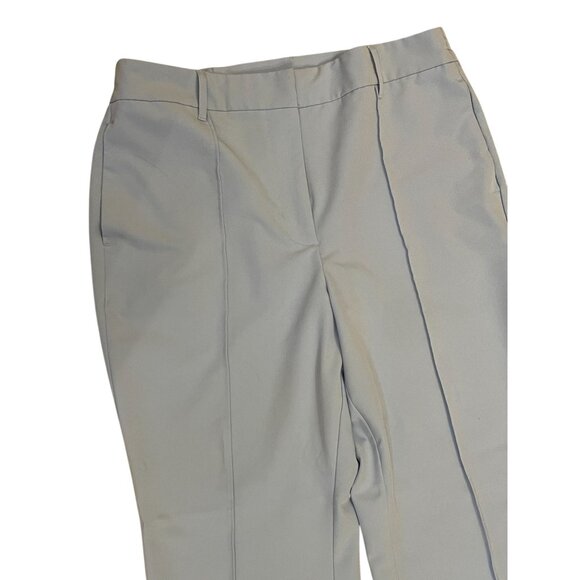 ladies Vintage Baby Blue Suit Lined Blazer Wide Leg Pants Single Button stretch - Picture 10 of 16